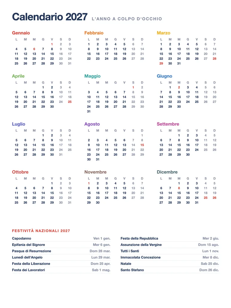 Calendario 2027 — year
