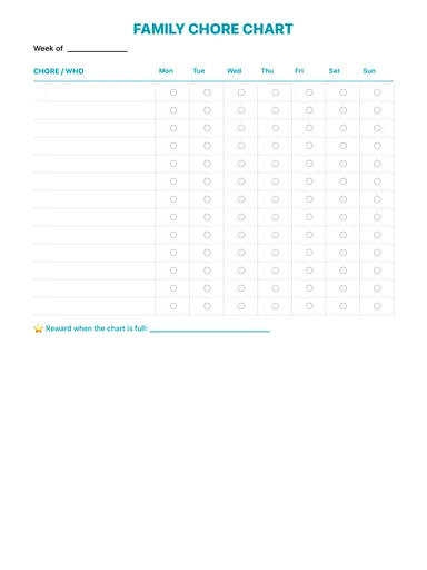 Chore Chart preview