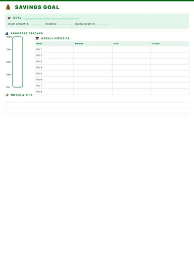 Savings Tracker preview